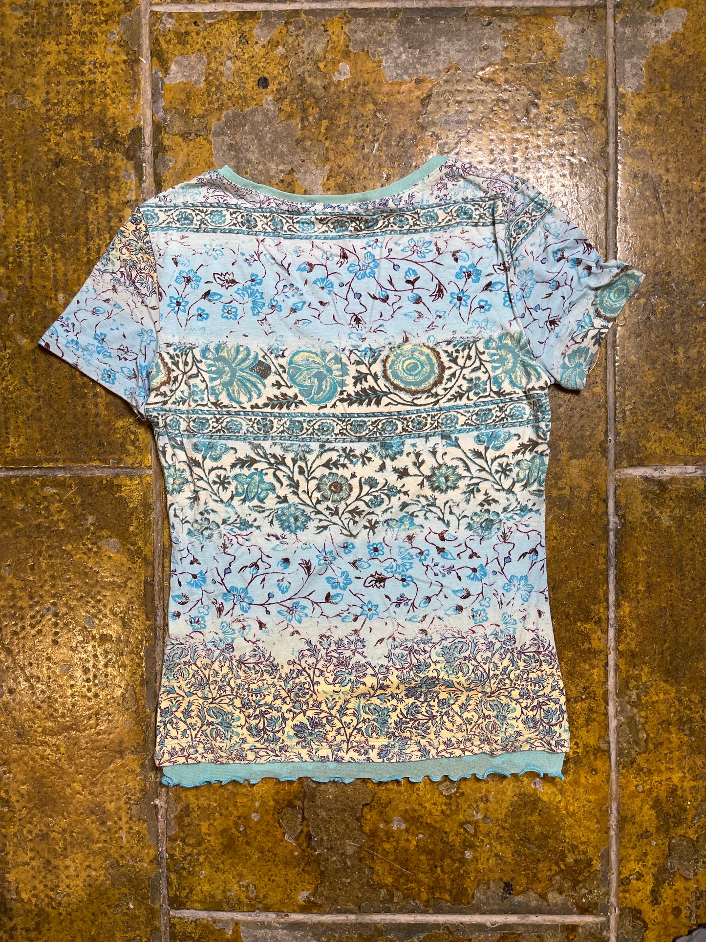 Burton Short Sleeve Top Blue 2000s y2k - S