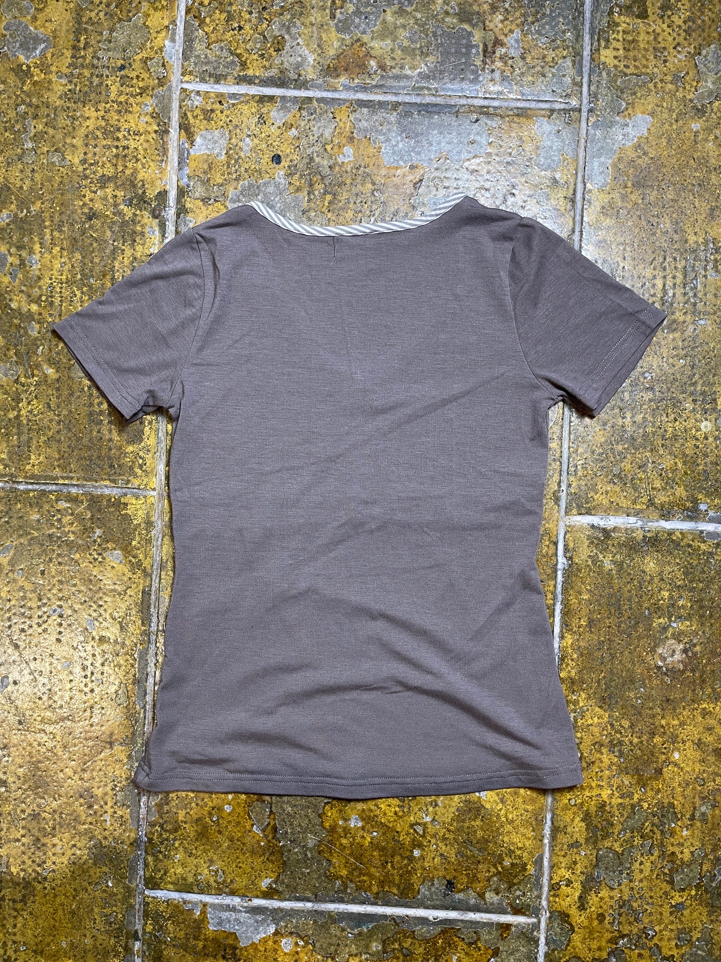 La Voila Short Sleeve Top Gray 2000s y2k - S
