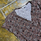 Patrice Breal Short Sleeve Top Brown White 2000s y2k - S