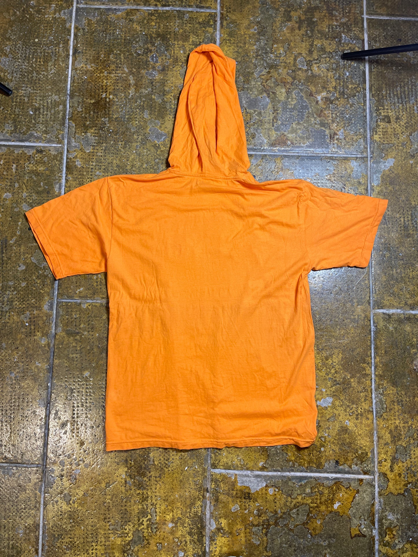 Fly Up Hooded T-Shirt Orange 2000s y2k - M/L
