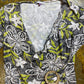 Patrice Breal Short Sleeve Top Gray Green 2000s y2k - M