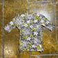Patrice Breal Short Sleeve Top Gray Green 2000s y2k - M
