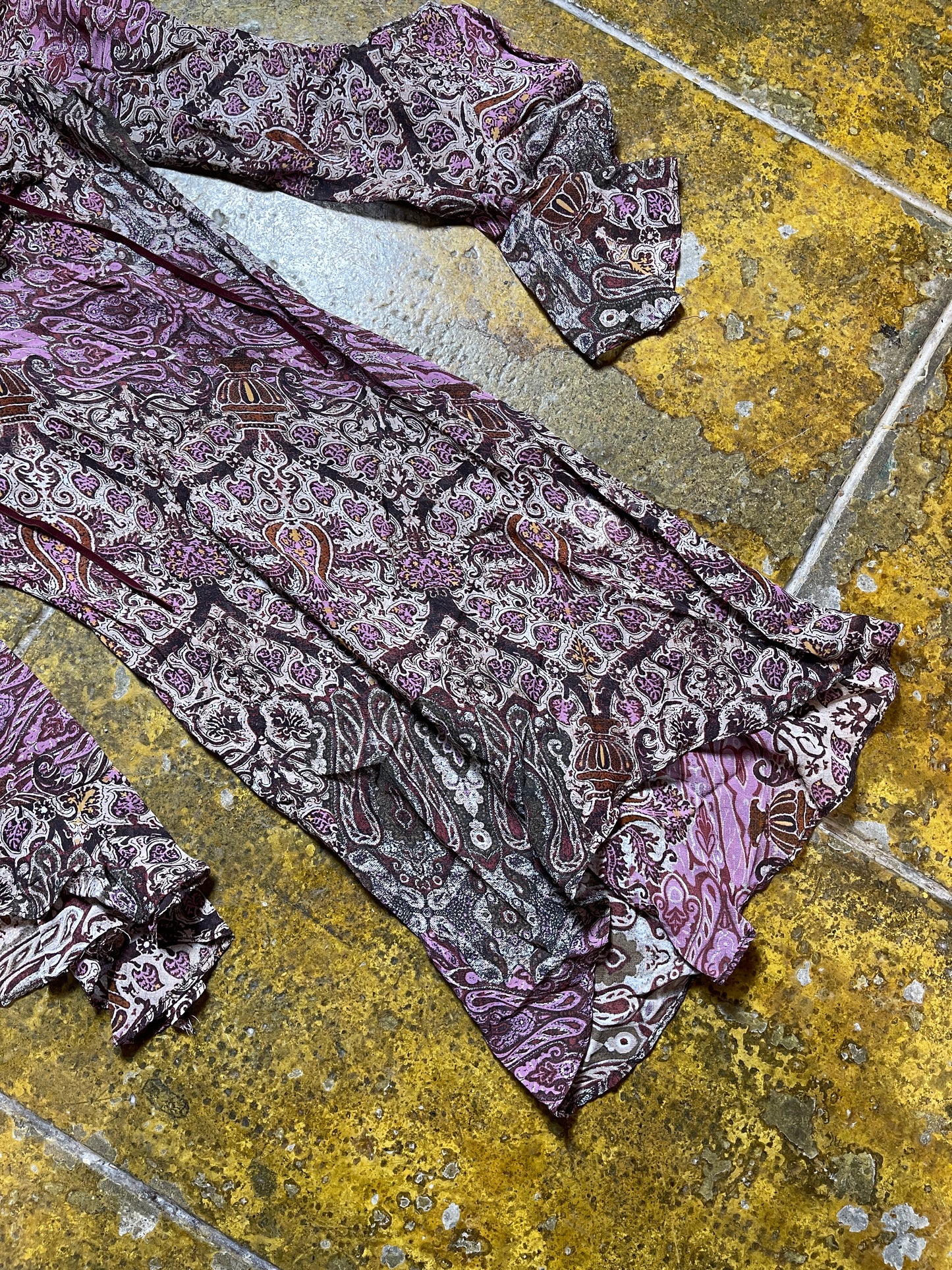 Ange See Through Summer Dress 2000s Purple y2k Fairy - S