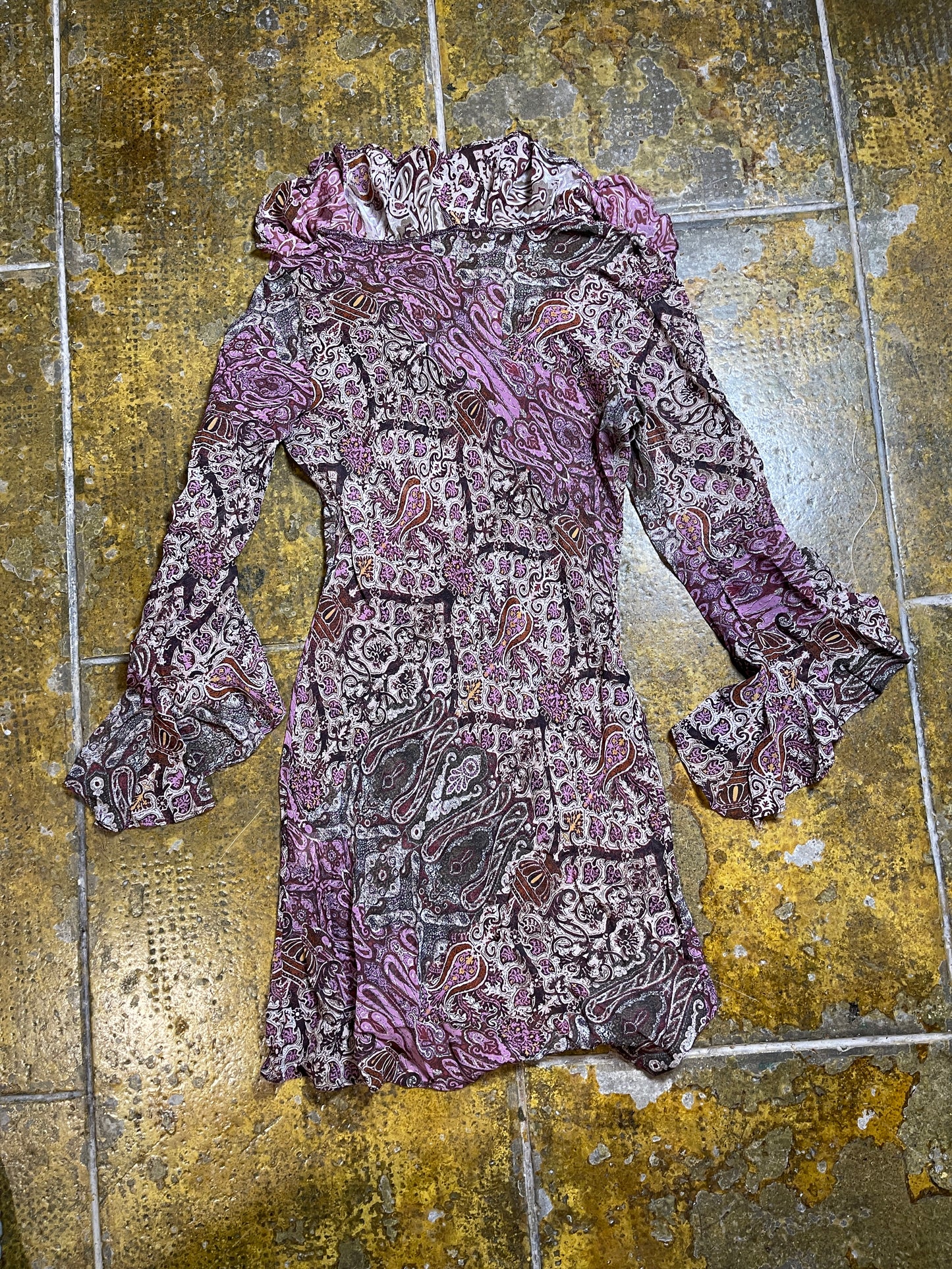 Ange See Through Summer Dress 2000s Purple y2k Fairy - S