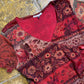 Patrice Breal Short Sleeve See Through Top Red 2000s y2k - M