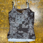 Mexx Sleeveless Top Turquoise Brown 2000s y2k - XS
