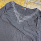 Fly Up Long Sleeve Top Gray 2000s y2k - S