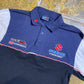 Crescent Suzuki GsxR Racing Polo Shirt Navy 2000s y2k - M