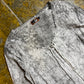 Fly Up Long Sleeve Dress Gray White 2000s y2k - S