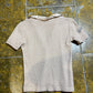 Fly Up Short Sleeve Top Beige 2000s y2k - S