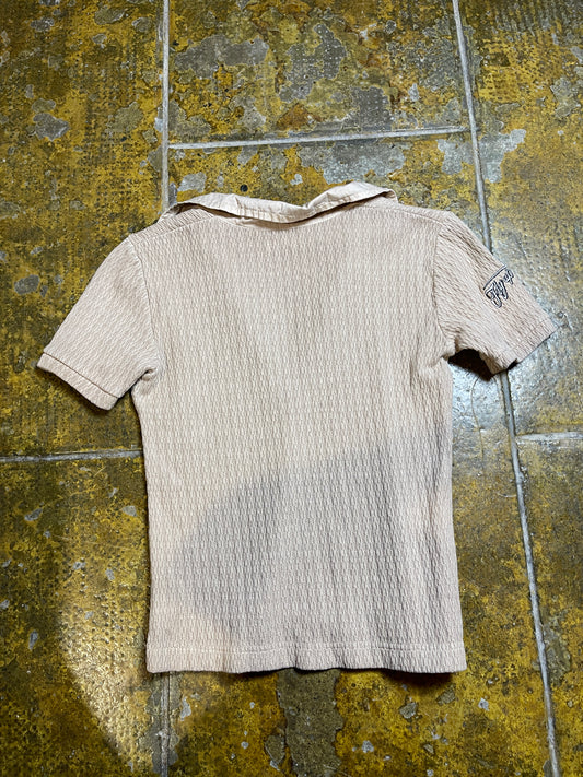 Fly Up Short Sleeve Top Beige 2000s y2k - S