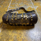 Just Cavalli Barrel Shoulder Bag Gold Brown Leather 2000s y2k