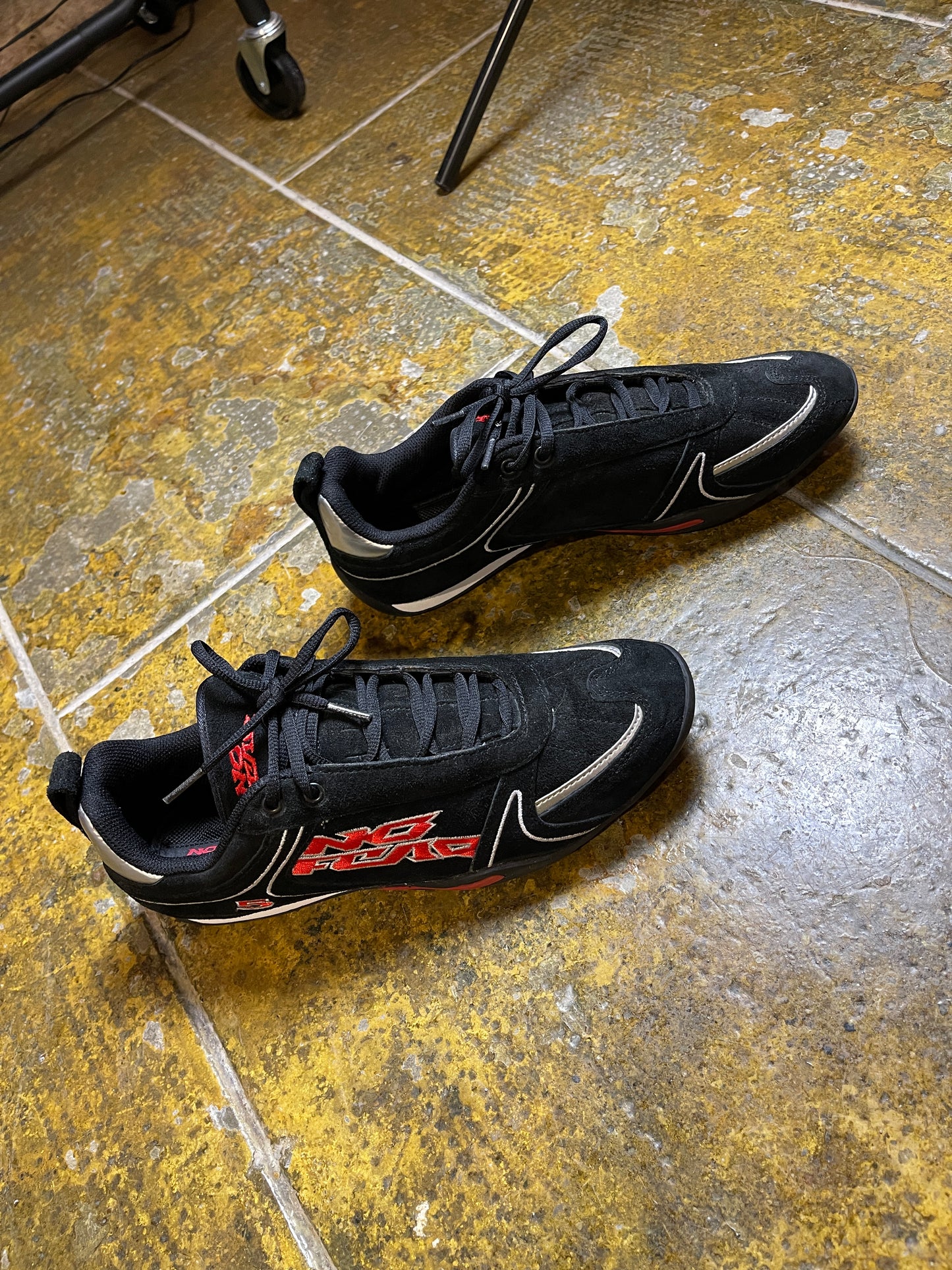 No Fear Sneaker Black Silver 2000s y2k - EU43
