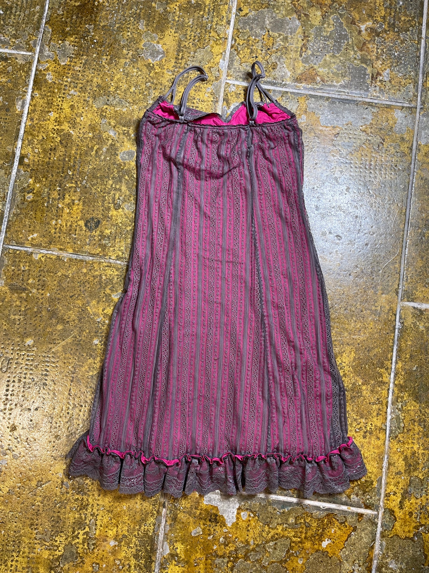Ou Soleil Sleeveless Dress Gray Purple 2000s y2k Fairy - S