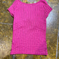 Jacqueline Riu Short Sleeve Top Pink 2000s y2k - M