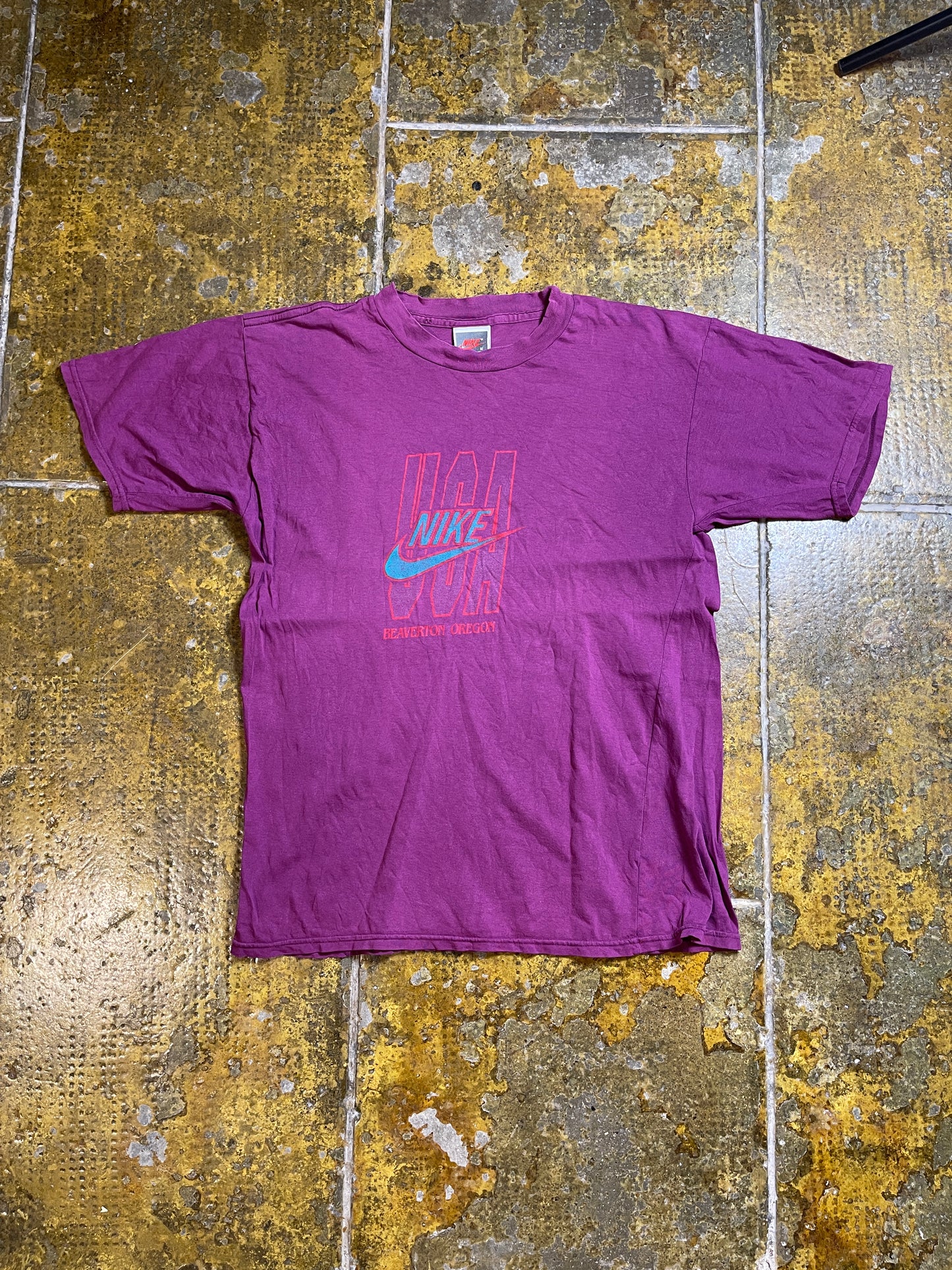 Vintage Nike T-Shirt Purple 1980s - M