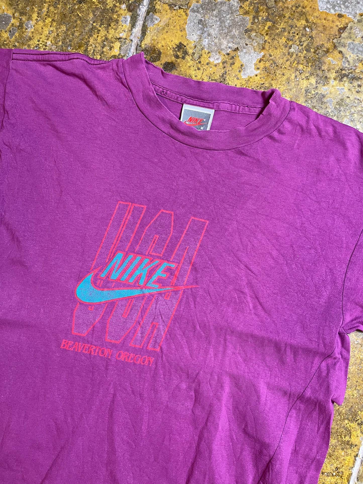 Vintage Nike T-Shirt Purple 1980s - M
