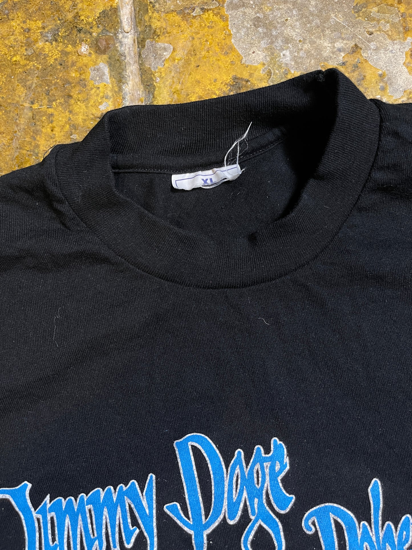 Vintage Jimmy Page Robert Plant 1998 Black T-Shirt - XL