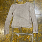 Cache Cache Knitted Sweatshirt Beige 2000s y2k - M