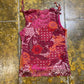 In Extenso See Through Sleeveless Top Red Pink 2000s y2k - XXXL