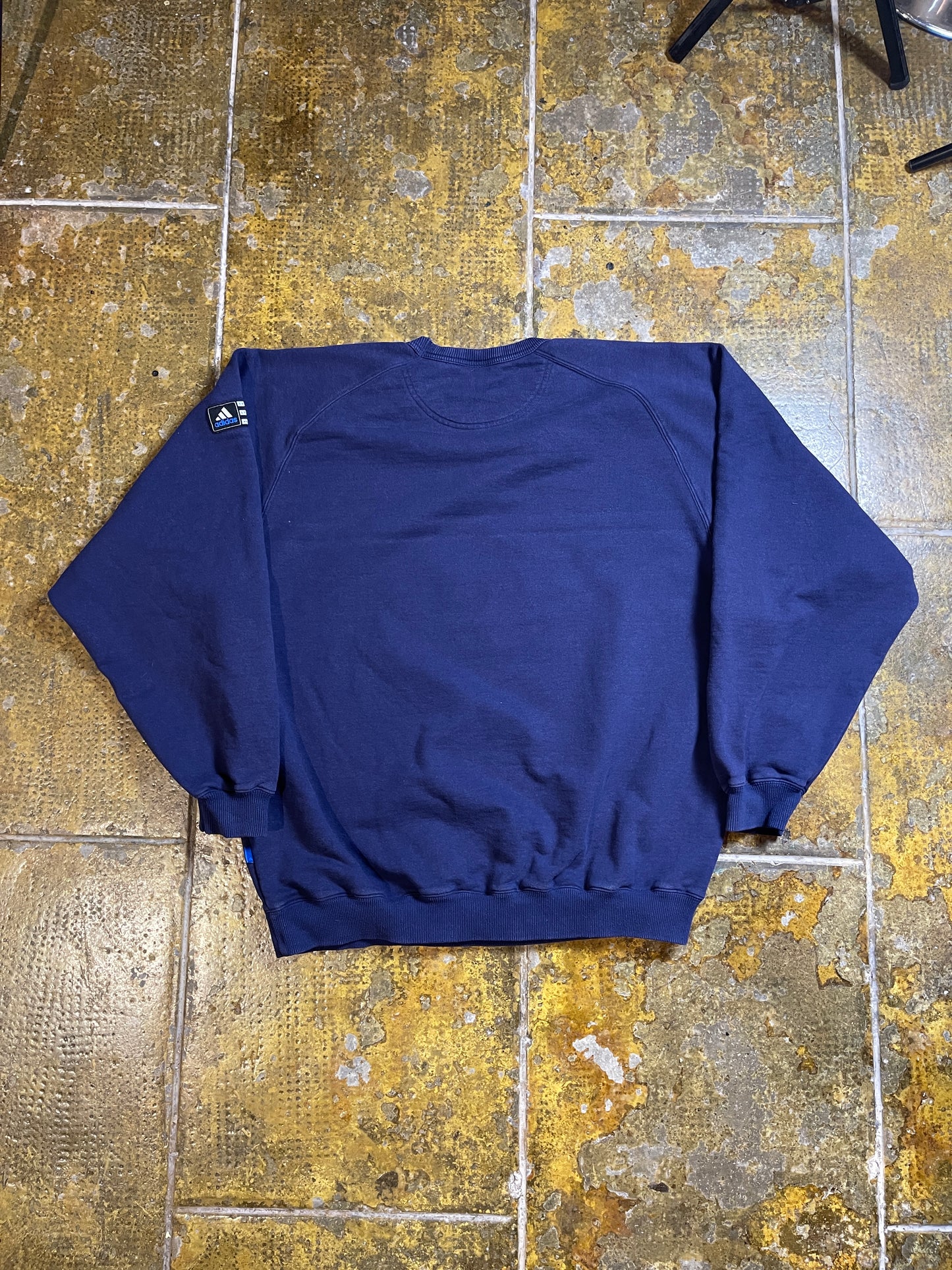 Vintage Adidas Sweatshirt Navy 2000s y2k - XXL