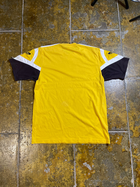 Vintage Adidas T-Shirt Yellow 2000s y2k - L