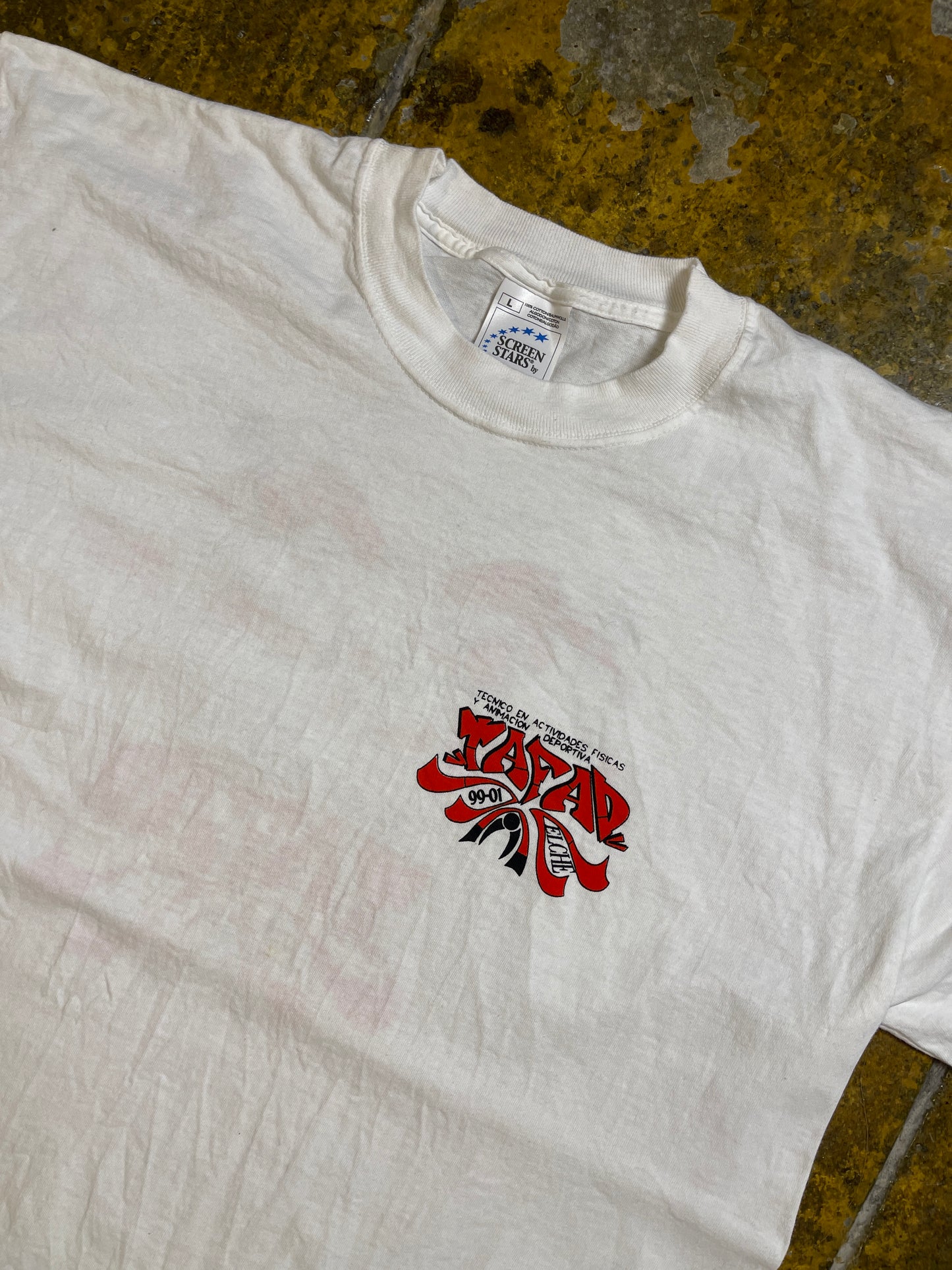 Vintage Screen Star Tafad Elche 2001 T-Shirt White - L