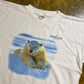 Vintage Santa Lucia Seguros Polar Bear Boxy T-Shirt White 1990s - XXL