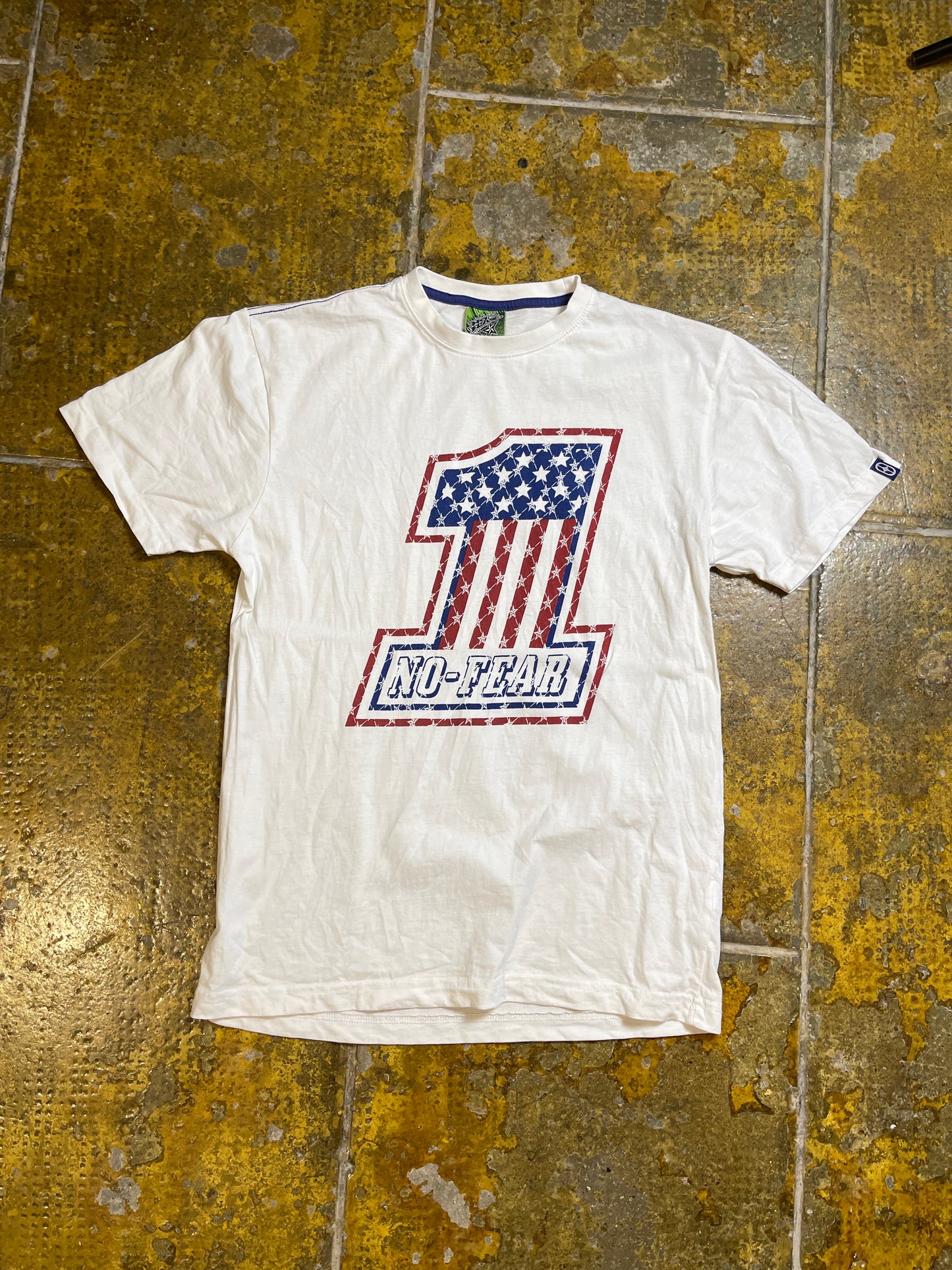 No Fear T-Shirt White 2000s y2k - M