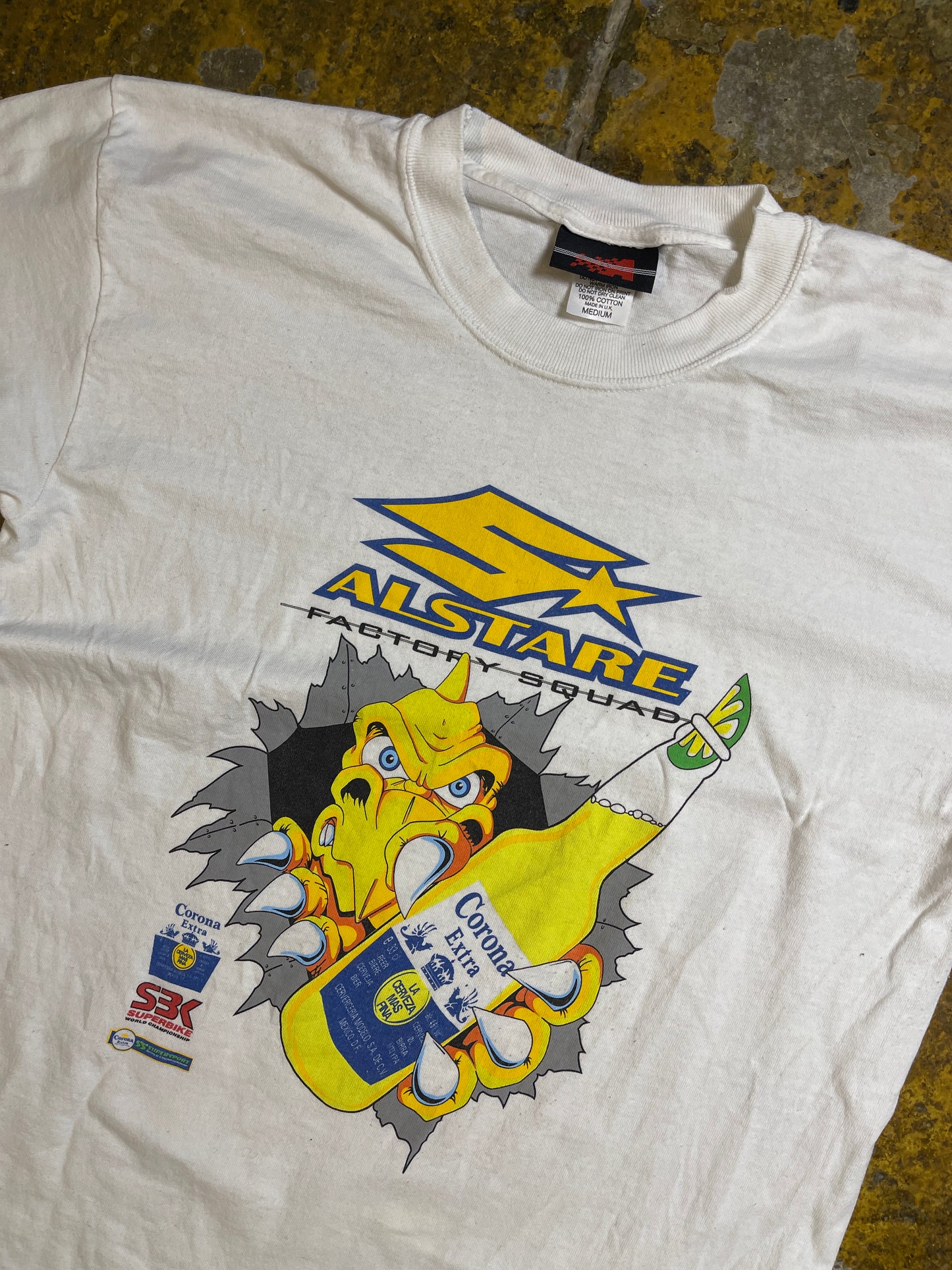 Suzuki Alstare Corona Extra Racing T-Shirt White 2000s y2k - M