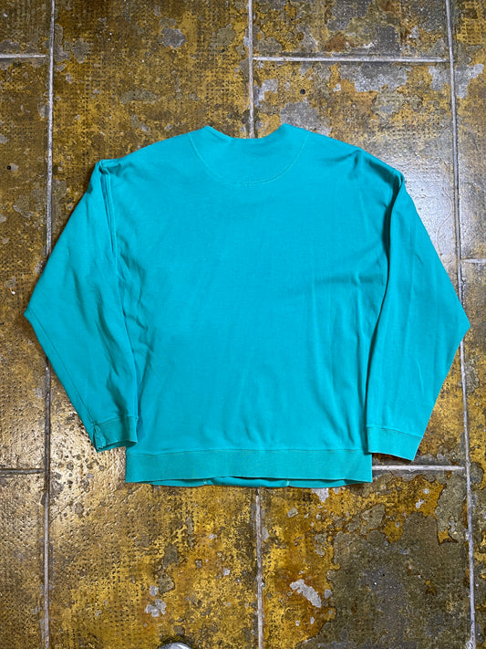 Vintage MCM Sweatshirt Turquoise Green 1990s - L