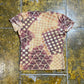 Nina Kalio Short Sleeve Top Beige Red 2000s y2k - L