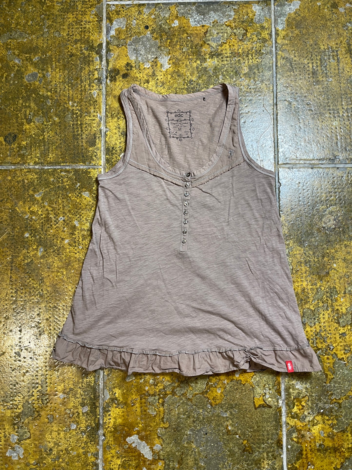 Esprit Sleeveless Top Brown 2000s y2k - M