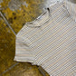 Etam Short Sleeve Top Beige White 2000s y2k - S