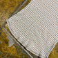 Etam Short Sleeve Top Beige White 2000s y2k - S