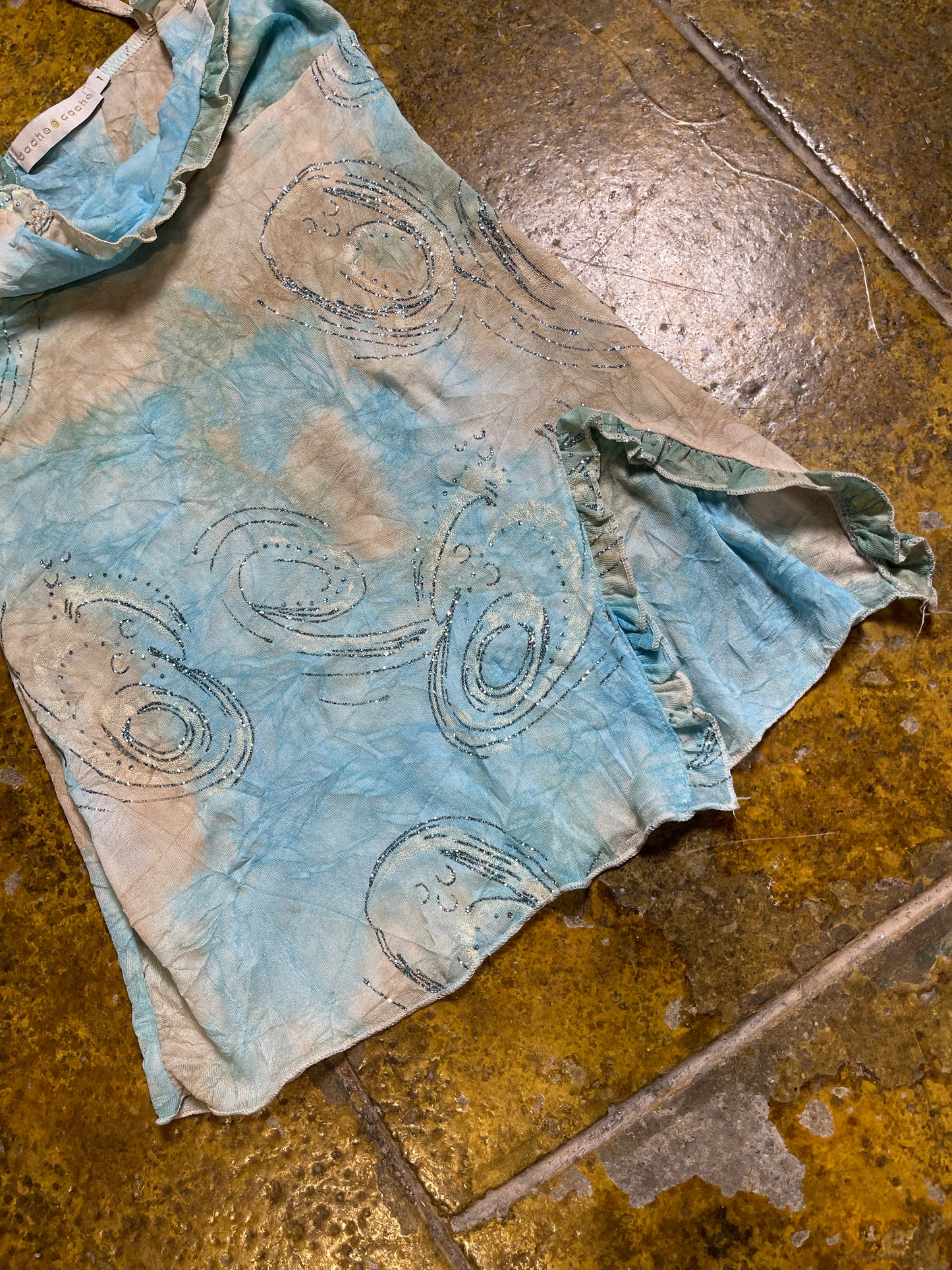 Cache Cache Sleeveless Top Glitter Fairy 2000s y2k - S