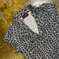 La City Short Sleeve Top Black White 2000s y2k - S