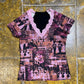 Short Sleeve Top Purple Black 2000s y2k - M/L