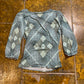Xanaka Long Sleeve Top Brown Turquoise 2000s y2k - S