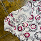 Burton Short Sleeve Top White Pink 2000s y2k - S