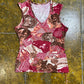 Patrice Breal Sleeveless Top Red Brown 2000s y2k - M