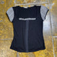 Patrice Breal Short Sleeve Top Black White 2000s y2k - M
