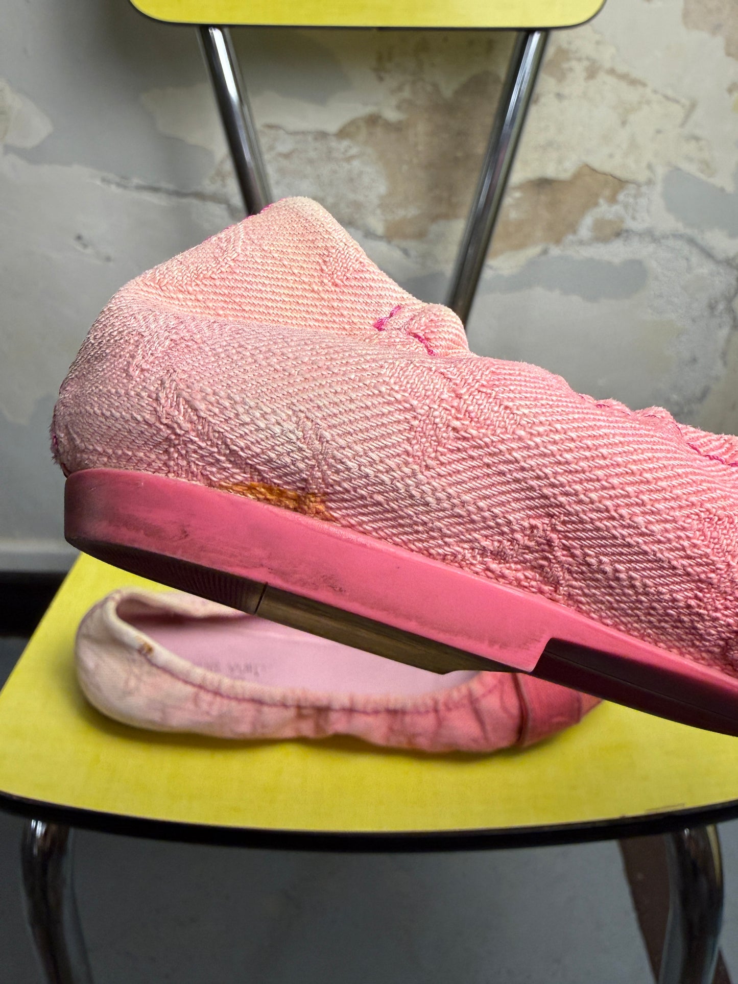 Louis Vuitton Denim Ballet Flats Pink - 38