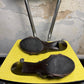 2000s Fendi Stampede Wooden High Heel Mules Y2k Brown - 38