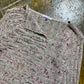 Patrice Breal Knitted Summer Sweatshirt Beige Pink 2000s y2k - S