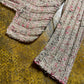 Patrice Breal Knitted Summer Sweatshirt Beige Pink 2000s y2k - S