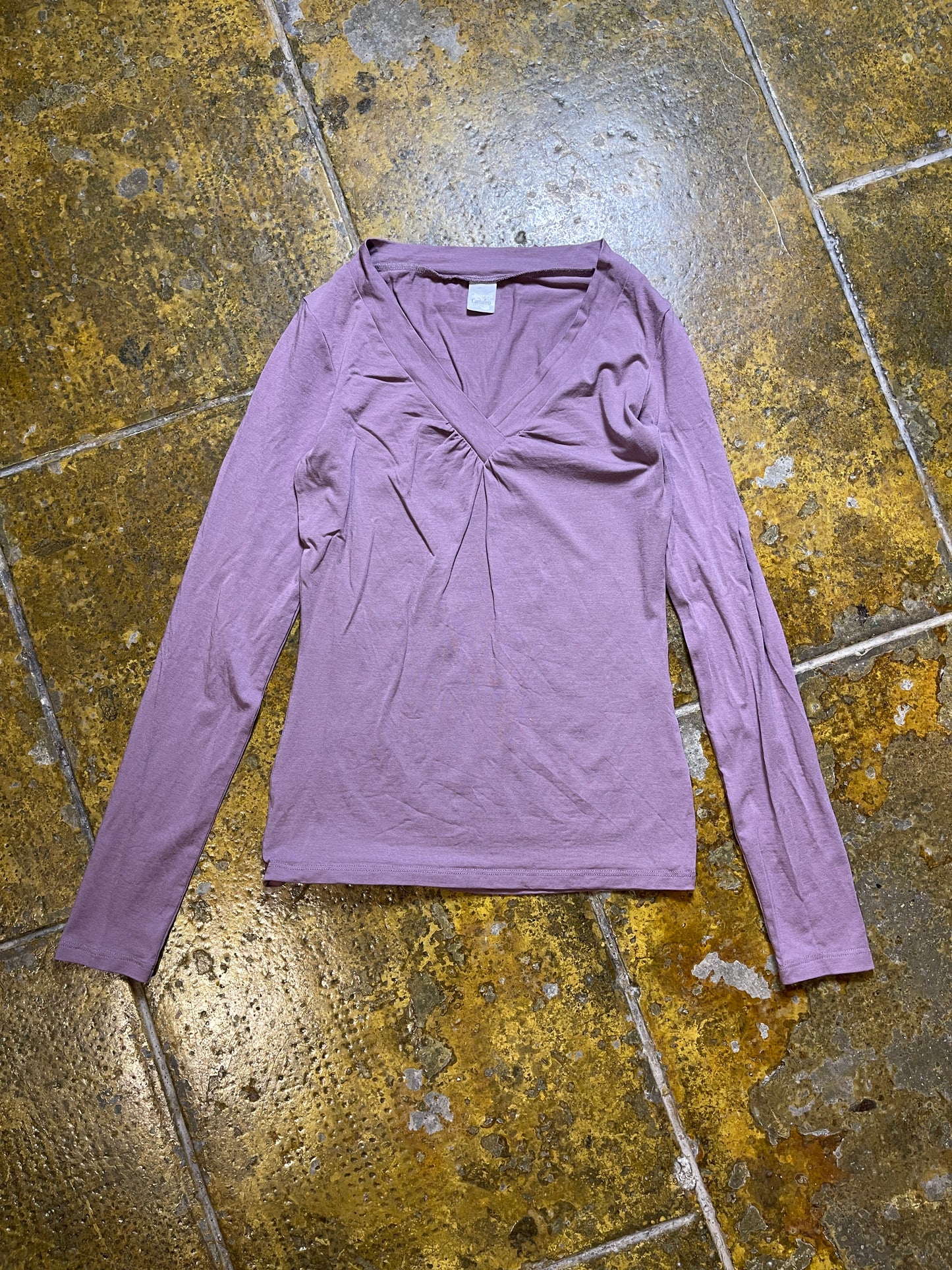 Camaieu Long Sleeve Top Purple 2000s y2k - S