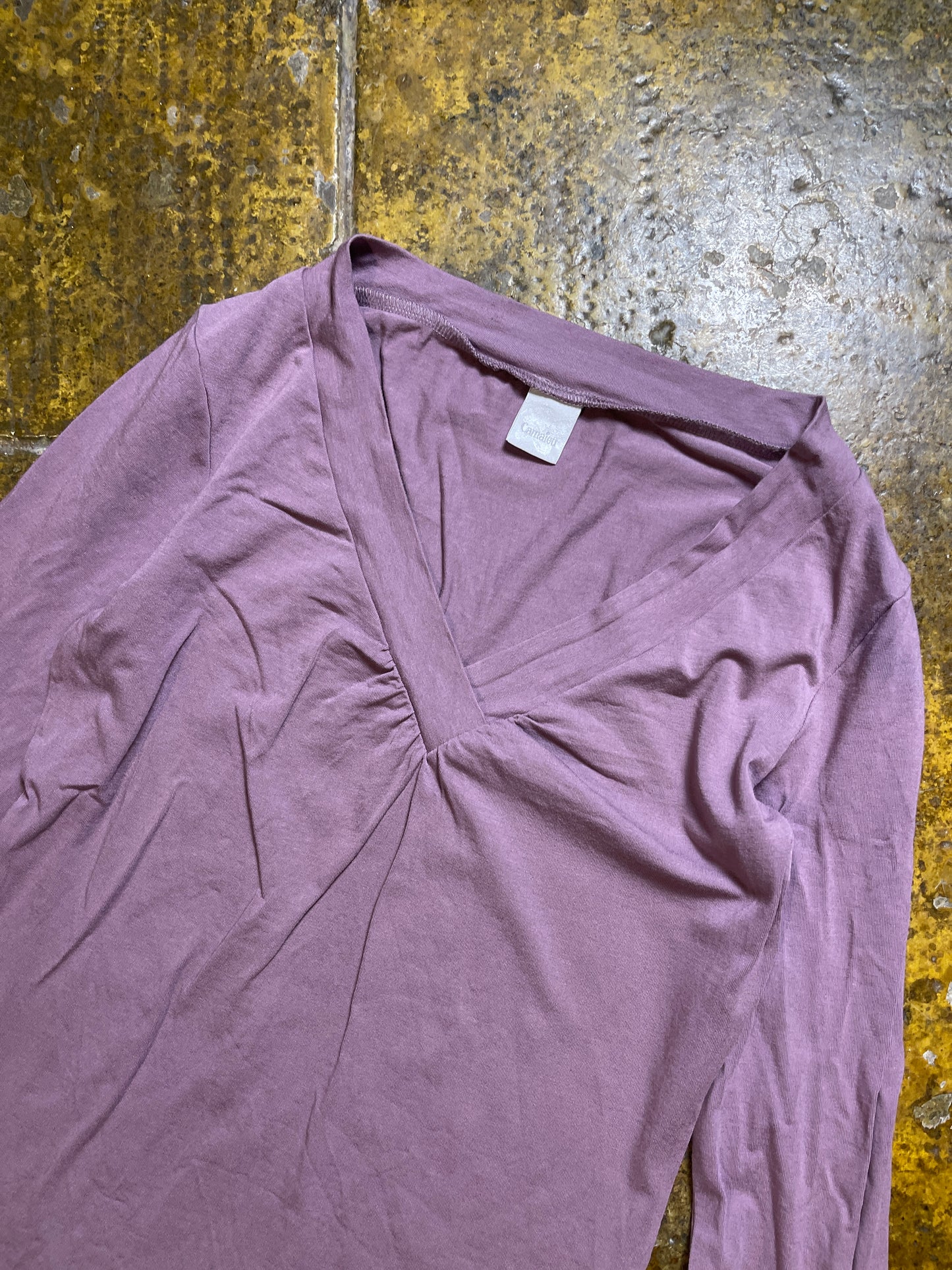 Camaieu Long Sleeve Top Purple 2000s y2k - S