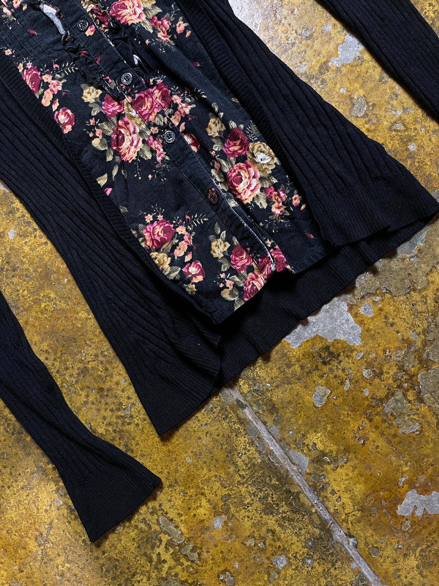 Patrice Breal Long Sleeve Top Black 2000s y2k - S