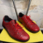 Gucci Miro Soft Leather Low Sneakers Red - 42